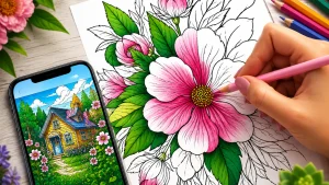 Happy Color: Relax While Bringing Stunning Artwork to Life One Color at a Time