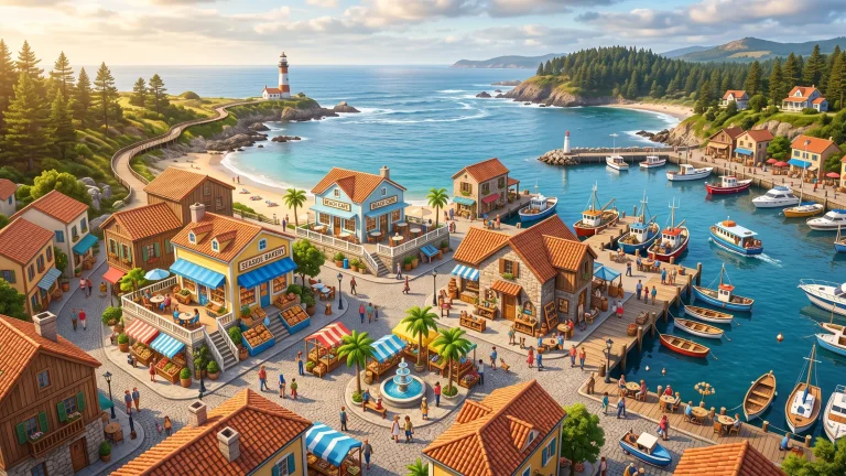 Seaside Escape: Solve Puzzles While Rebuilding a Beautiful Town